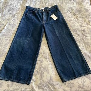 FRAME Le Italian wide leg crop jeans sz 30 made in Italy